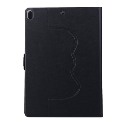 Horizontal Flip Solid Color Elastic Force Leather Case with 360 Degrees Rotation Holder for iPad Pro 10.5 inch (Black)-garmade.com