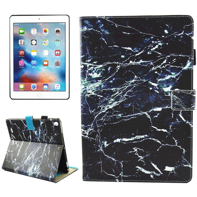 For iPad Pro 10.5 inch Black Marble Pattern Horizontal Flip Leather Protective Case with Holder & Card Slots & Wallet & Pen Slot &Sleep / Wake-up-garmade.com