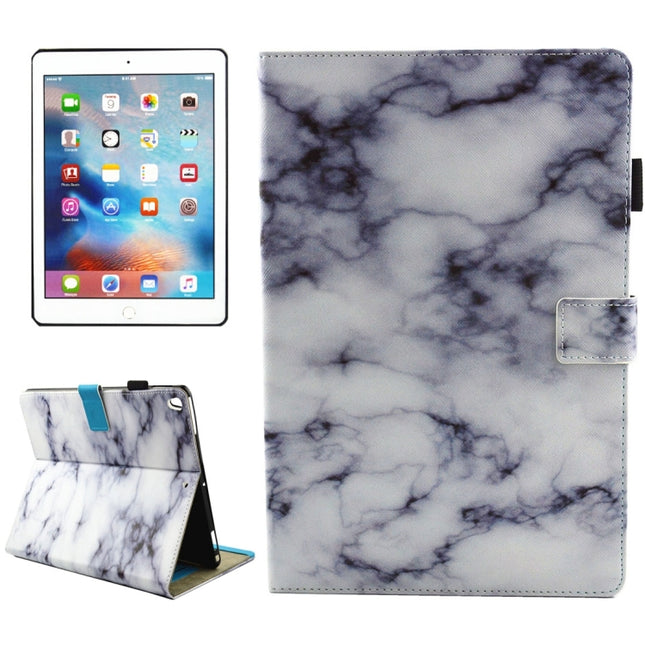 For iPad Pro 10.5 inch Black and White Marble Pattern Horizontal Flip Leather Protective Case with Holder & Card Slots & Wallet & Pen Slot &Sleep / Wake-up-garmade.com