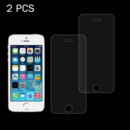 2 PCS for iPhone SE & 5s & 5C & 5 0.26mm 9H Surface Hardness 2.5D Explosion-proof Tempered Glass Screen Film-garmade.com