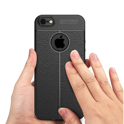 For iPhone 5 & 5s & SE TPU Shockproof Protective Back Cover Case (Black)-garmade.com