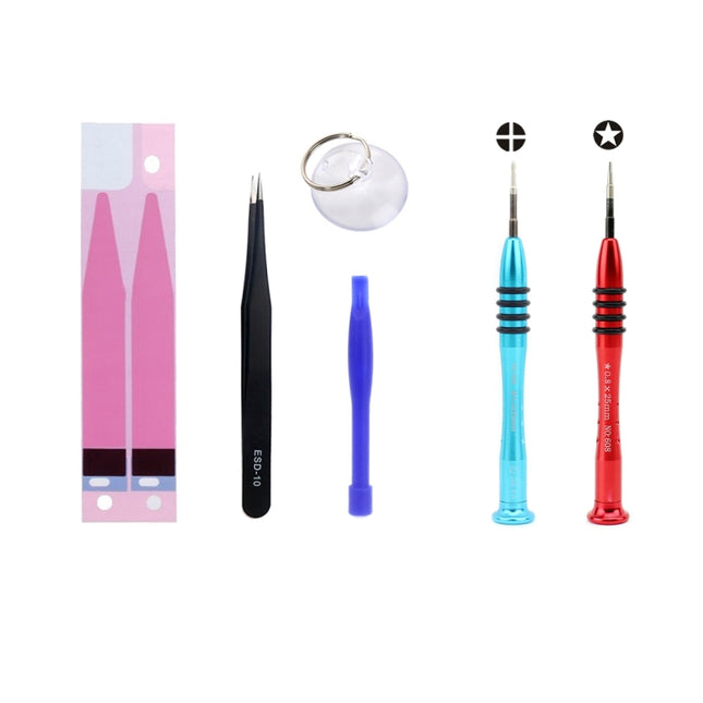 JIAFA JF-8165 6 in 1 Battery Repair Tool Set for iPhone SE & 5s & 5c & 5-garmade.com