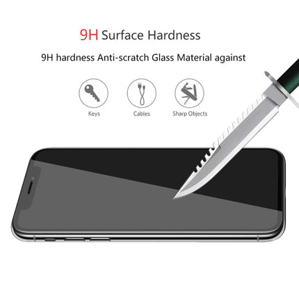 ENKAY Hat-Prince 0.26mm 9H Surface Hardness 6D Curved Edge Full Screen Tempered Glass Film for iPhone X(Black)-garmade.com