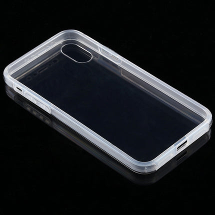 0.75mm Double-sided Ultra-thin Transparent PC + TPU Case for iPhone X / XS-garmade.com