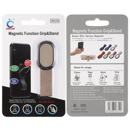 CPS-016 Universal Finger Strap Grip Self Holder Mobile Phone Stand(Gold)-garmade.com