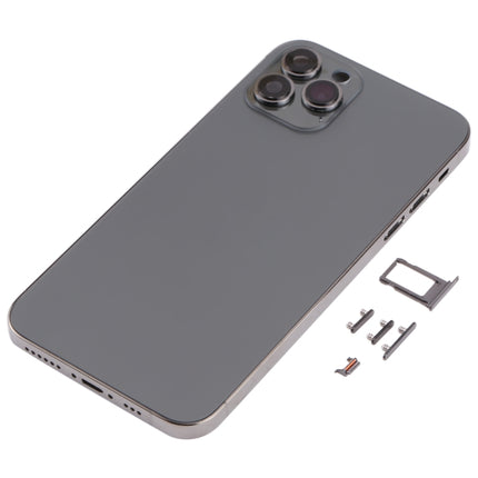 Back Housing Cover with Appearance Imitation of iP13 Pro for iPhone X(Black)-garmade.com