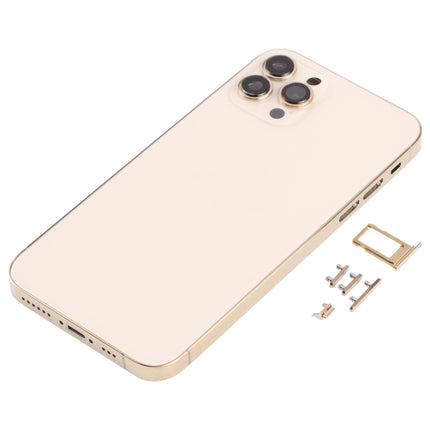Back Housing Cover with Appearance Imitation of iP13 Pro for iPhone X(Gold)-garmade.com