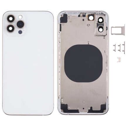 Back Housing Cover with Appearance Imitation of iP13 Pro for iPhone X(White)-garmade.com