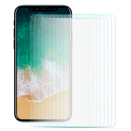 10 PCS ENKAY for iPhone X 0.26mm 9H Hardness 2.5D Curved Tempered Glass Screen Film-garmade.com