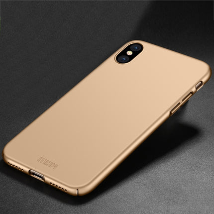 MOFI for iPhone X PC Ultra-thin Full Coverage Protective Back Cover Case(Gold)-garmade.com