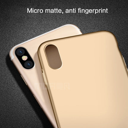 MOFI for iPhone X PC Ultra-thin Full Coverage Protective Back Cover Case(Gold)-garmade.com