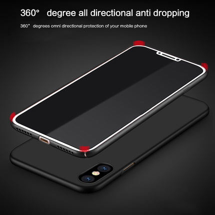 MOFI for iPhone X PC Ultra-thin Full Coverage Protective Back Cover Case(Red)-garmade.com