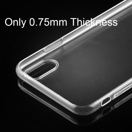 0.75mm TPU Ultra-thin Transparent Case for iPhone XS-garmade.com