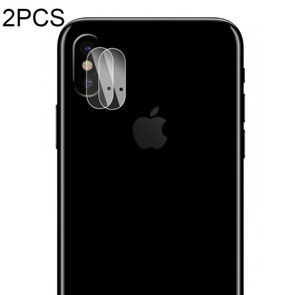 2 PCS ENKAY Hat-Prince for iPhone X 0.2mm 9H Hardness 2.15D Curved Explosion-proof Rear Camera Lens Protector Tempered Glass Protective Film-garmade.com