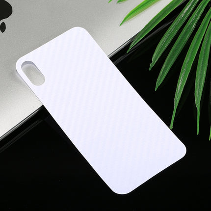 For iPhone X 0.01mm Carbon Fiber Material Skin Sticker Back Protective Film-garmade.com