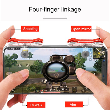 E9 Electroplating Design Press Eat Chicken Mobile Phone Trigger Shooting Controller Button Handle-garmade.com