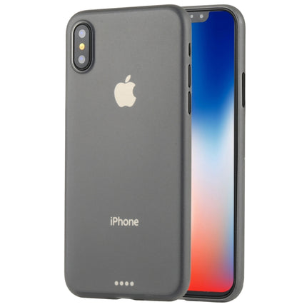 For iPhone X / XS Ultra-thin Frosted PP Protective Back Cover Case (Grey)-garmade.com