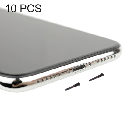 10 PCS Charging Port Screws for iPhone X(Black)-garmade.com