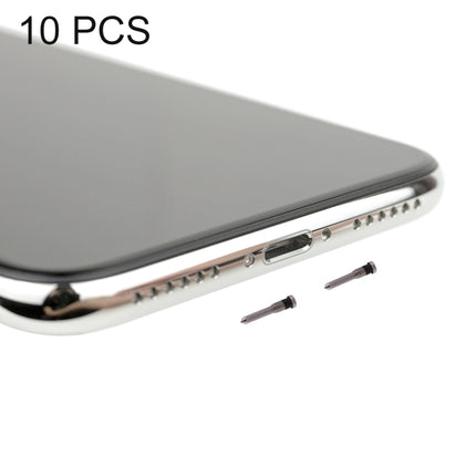 10 PCS Charging Port Screws for iPhone X(White)-garmade.com