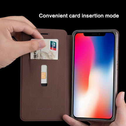 MOFI for iPhone X Crazy Horse Texture Horizontal Flip Leather Case with Holder & Card Slot(Black)-garmade.com