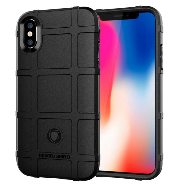 Full Coverage Shockproof TPU Case for iPhone X(Black)-garmade.com