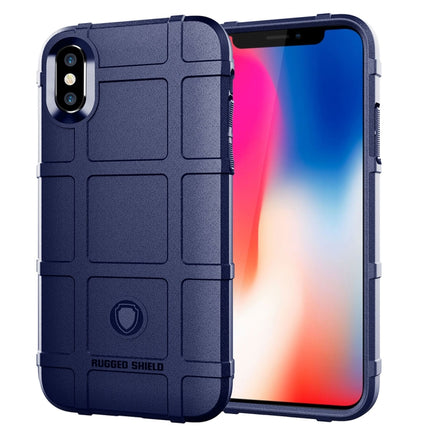 Full Coverage Shockproof TPU Case for iPhone X(Blue)-garmade.com