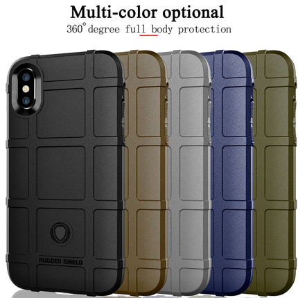 Full Coverage Shockproof TPU Case for iPhone X(Green)-garmade.com