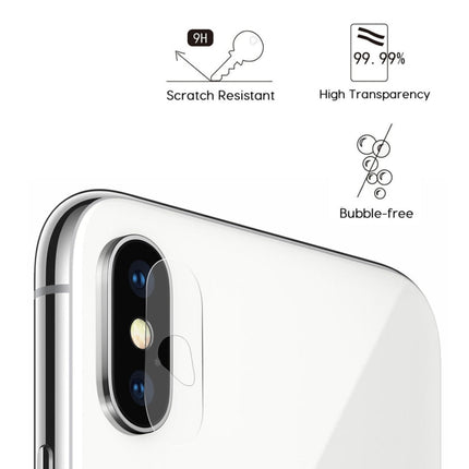 ENKAY Hat-Prince for iPhone X 0.2mm 9H Hardness 2.15D Curved Explosion-proof Rear Camera Lens Protector Tempered Glass Protective Film-garmade.com