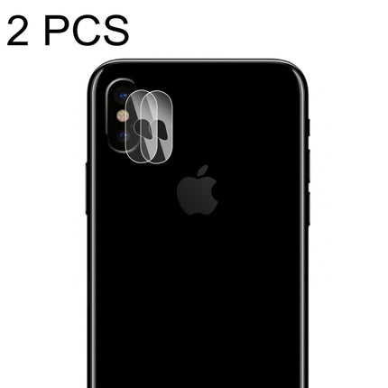 2 PCS ENKAY Hat-Prince for iPhone X 0.2mm 9H Hardness 2.15D Curved Explosion-proof Rear Camera Lens Protector Tempered Glass Protective Film-garmade.com