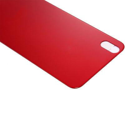 Glass Battery Back Cover for iPhone X(Red)-garmade.com