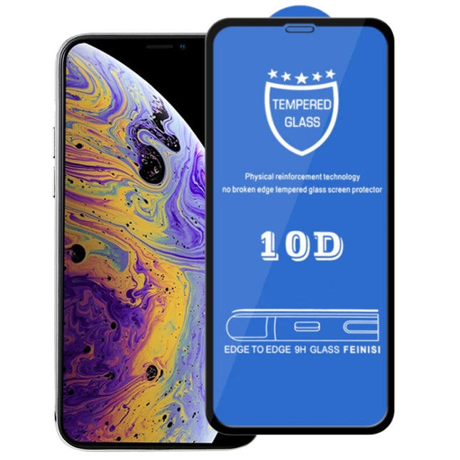 9H 10D Full Screen Tempered Glass Screen Protector for iPhone 11 Pro / XS / X-garmade.com