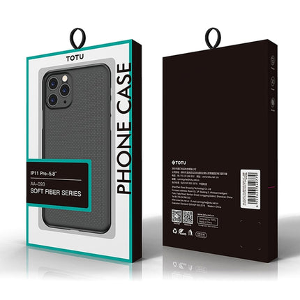 For iPhone 11 Pro TOTUDESIGN Soft Fiber Series Shockproof PP Protective Case (Black)-garmade.com