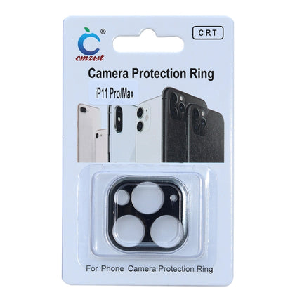 Aluminum Alloy Camera Lens Protector for iPhone 11 Pro / 11 Pro Max(Black)-garmade.com