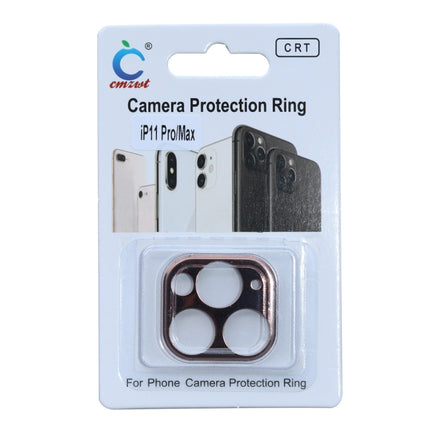 Aluminum Alloy Camera Lens Protector for iPhone 11 Pro / 11 Pro Max(Rose Gold)-garmade.com