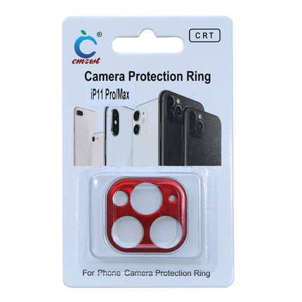 Aluminum Alloy Camera Lens Protector for iPhone 11 Pro / 11 Pro Max(Red)-garmade.com