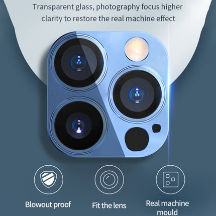 TOTUDESIGN AB-160 Armor Series Aluminum Alloy + Tempered Glass Integrated Lens Film for iPhone 13 / 13 mini (Red)-garmade.com
