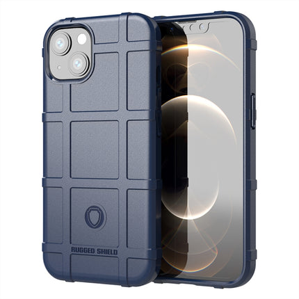 Rugged Shield Full Coverage Shockproof TPU Case for iPhone 13 mini(Blue)-garmade.com