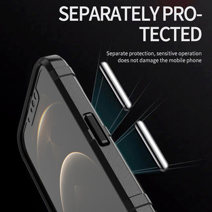 Rugged Shield Full Coverage Shockproof TPU Case for iPhone 13 mini(Black)-garmade.com