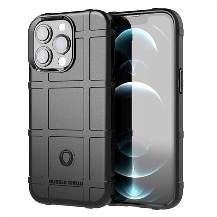 Rugged Shield Full Coverage Shockproof TPU Case for iPhone 13 Pro(Black)-garmade.com