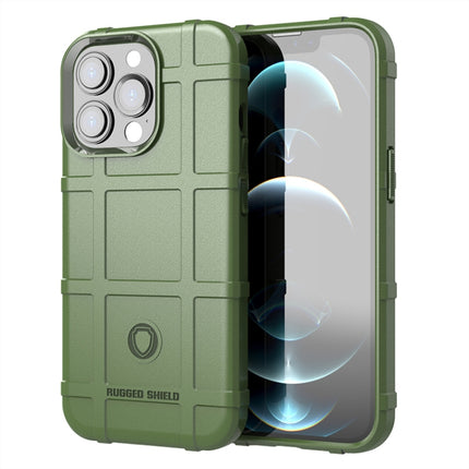 Rugged Shield Full Coverage Shockproof TPU Case for iPhone 13 Pro Max(Green)-garmade.com