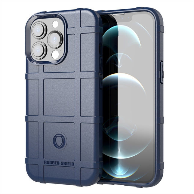 Rugged Shield Full Coverage Shockproof TPU Case for iPhone 13 Pro Max(Blue)-garmade.com