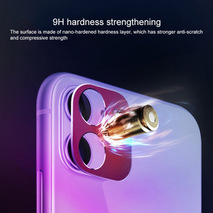Rear Camera Lens Protection Ring Cover for iPhone 11 (Purple)-garmade.com