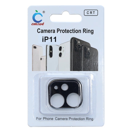 Aluminum Alloy Camera Lens Protector for iPhone 11(Black)-garmade.com