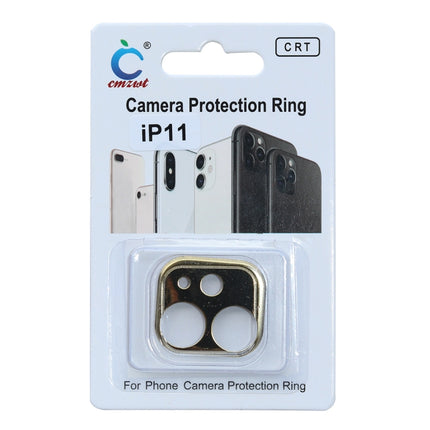 Aluminum Alloy Camera Lens Protector for iPhone 11(Gold)-garmade.com