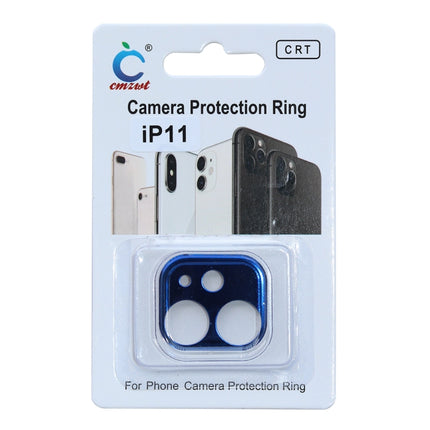 Aluminum Alloy Camera Lens Protector for iPhone 11(Blue)-garmade.com