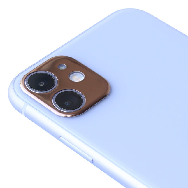 Aluminum Alloy Camera Lens Protector for iPhone 11(Rose Gold)-garmade.com