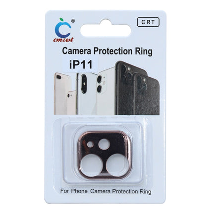 Aluminum Alloy Camera Lens Protector for iPhone 11(Rose Gold)-garmade.com