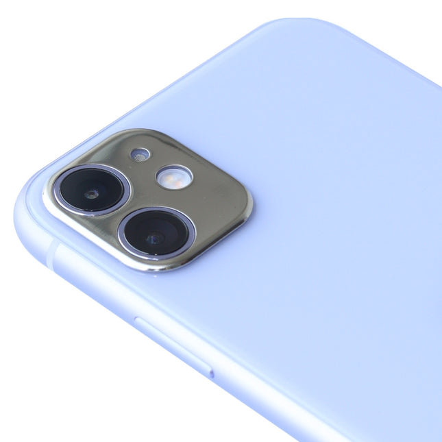 Aluminum Alloy Camera Lens Protector for iPhone 11(Silver)-garmade.com