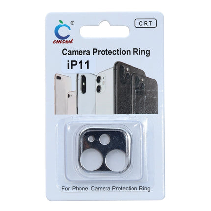 Aluminum Alloy Camera Lens Protector for iPhone 11(Silver)-garmade.com