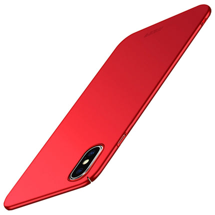 MOFI Frosted PC Ultra-thin Full Coverage Protective Case for iPhone XS Max (Red)-garmade.com